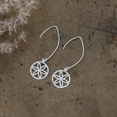Wild Abandon by Glee Flora Earrings - Silver