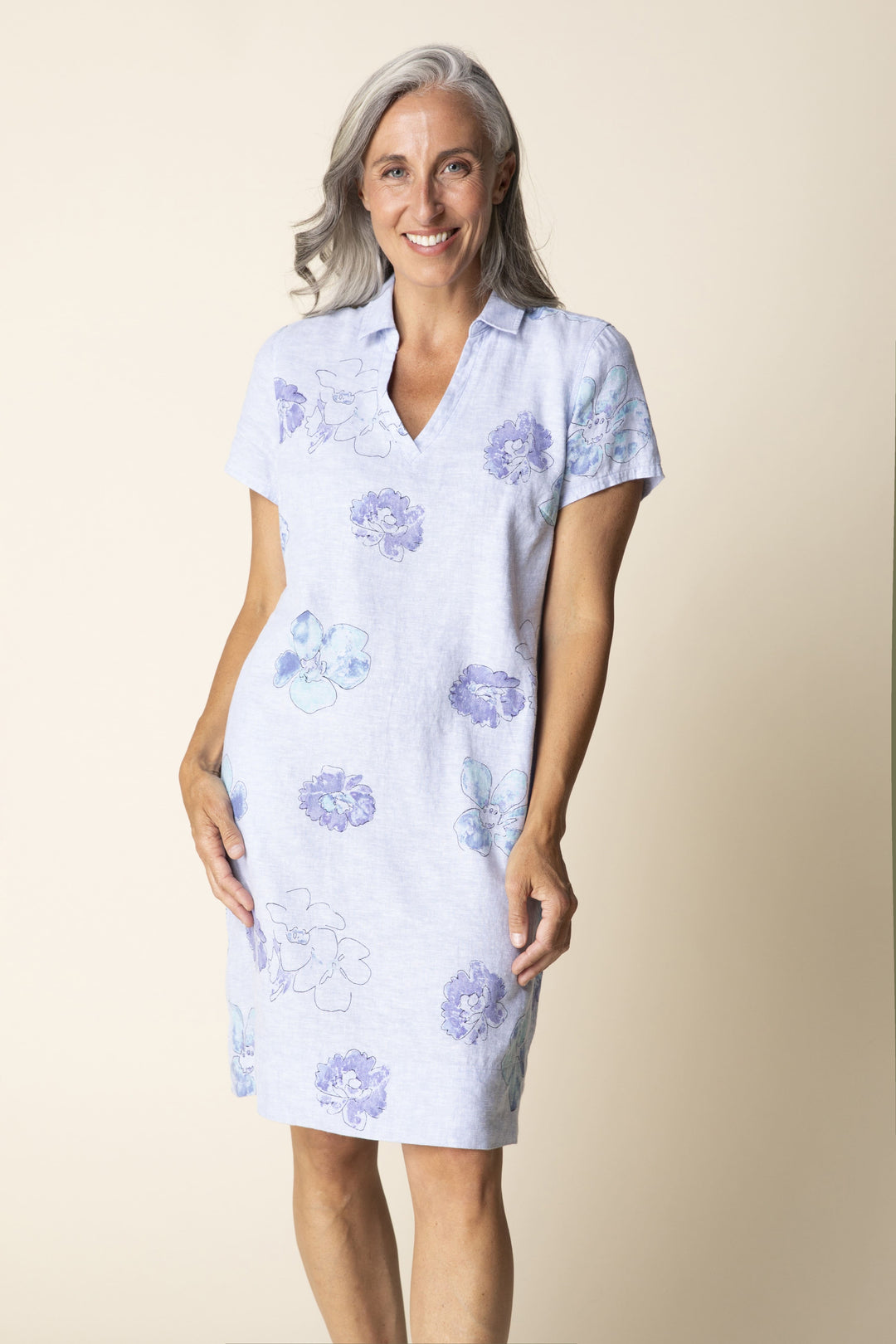 Habitat Linen Jill Printed Dress H46581-CRNFLR Cornflower Johnson's Fashion and Footwear Habitat Linen Jill Printed Dress H46581-CRNFLR Cornflower Johnson's Fashion and Footwear