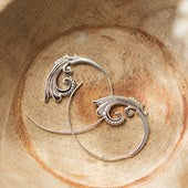 Wild Abandon by Glee Henna Earrings - Silver