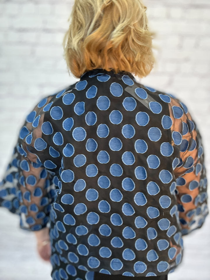 Shannon Passero Oban Cardigan 1762 - Denim Dot