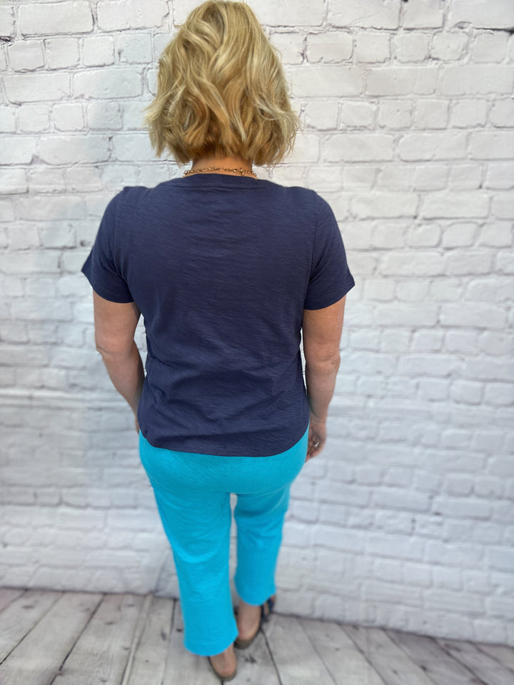 Escape by Habitat Hi-Lo Tee E10003 - Navy