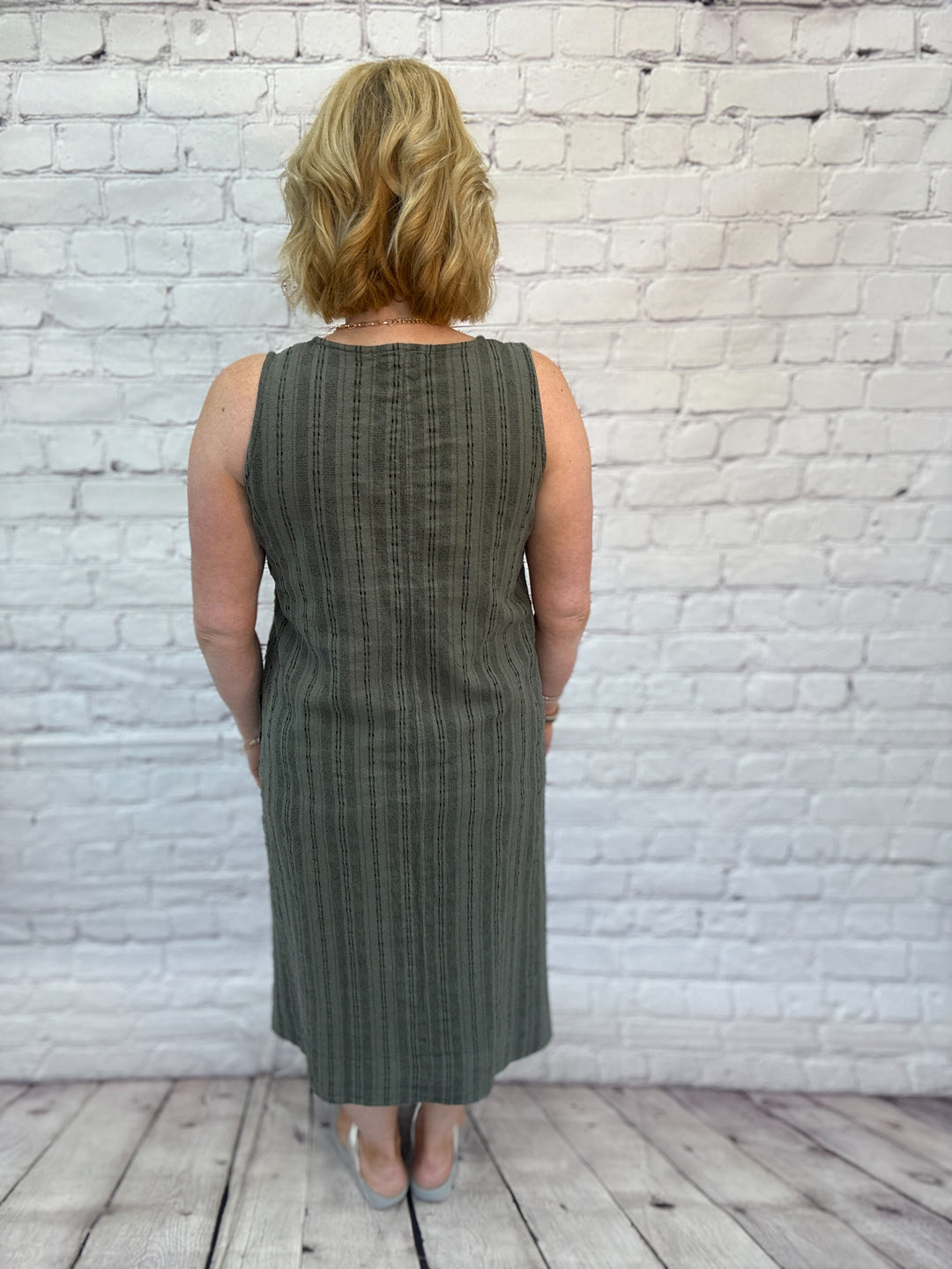 Cut Loose Easy Tank Dress 5140113 - Clay
