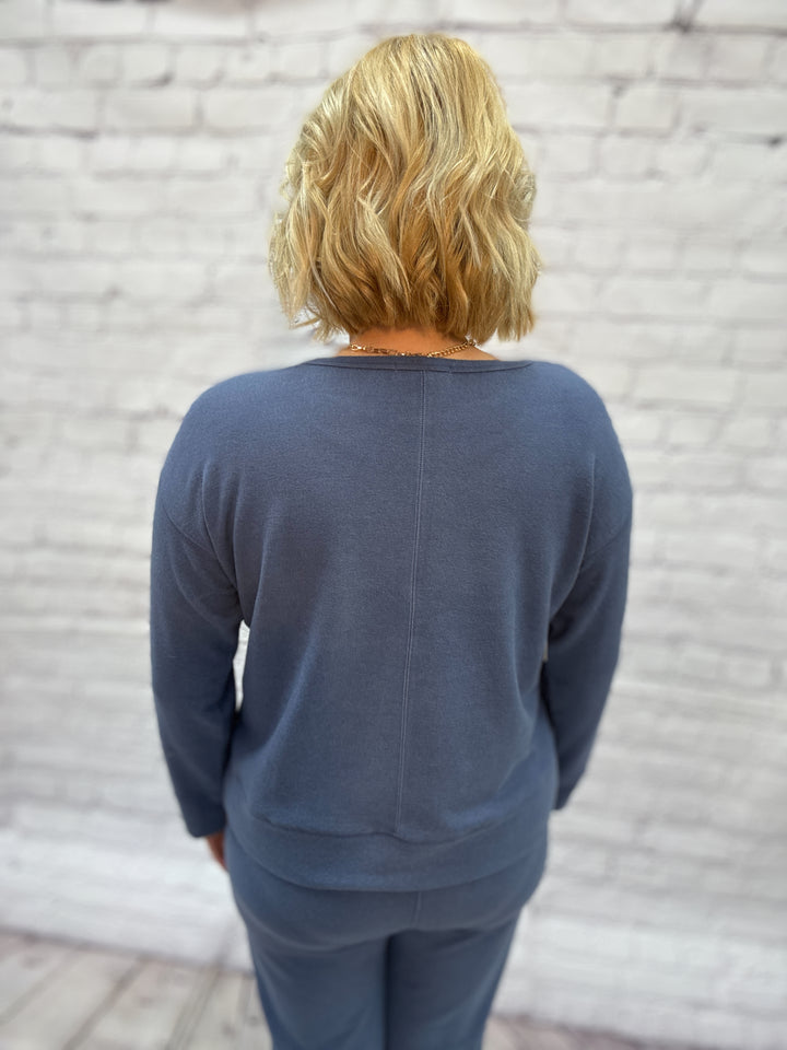 Escape by Habitat Snuggly Pullover E13205F5-Denim