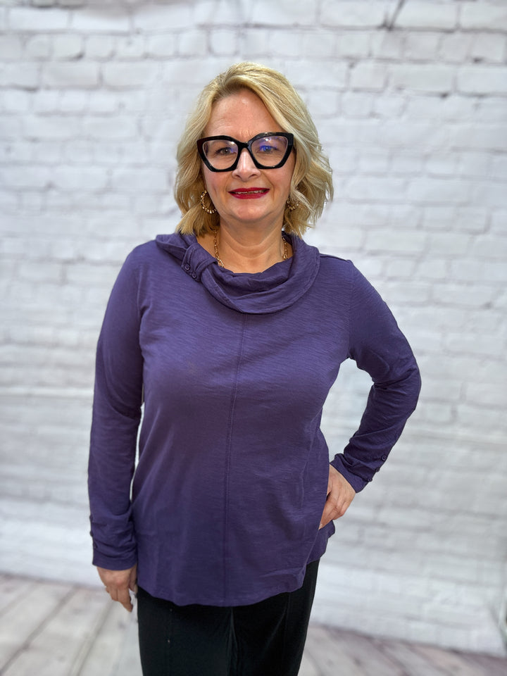Habitat Cowl Neck Tunic H27556-MULBRY Mulberry
