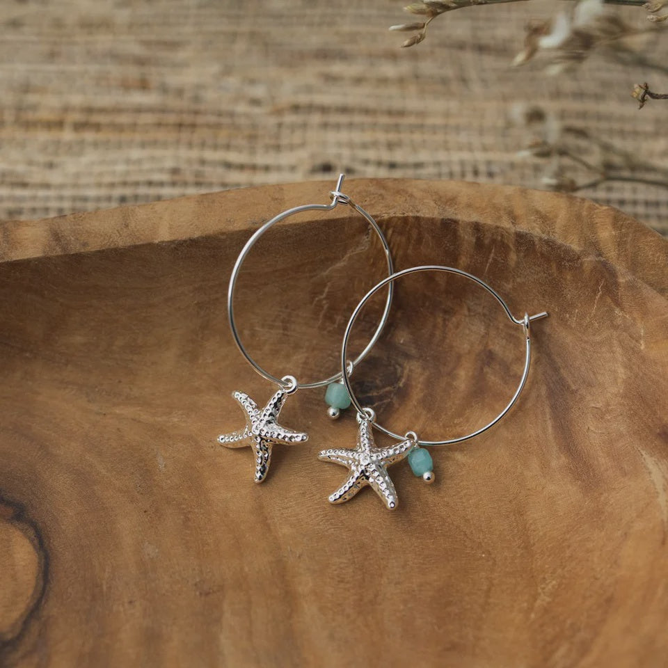 Wild Abandon by Glee Island View Hoop Earring - Silver