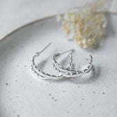 Glee Bella Curio Hoop Earrings - Silver