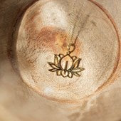 Wild Abandon by Glee Lotus Necklace - Small - Gold