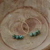 Wild Abandon by Glee Mystic Whispers Hoops - Gold