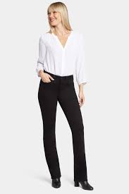 NYDJ Barbara Boot Cut Jean in Petite PNBBBB8516 - Black