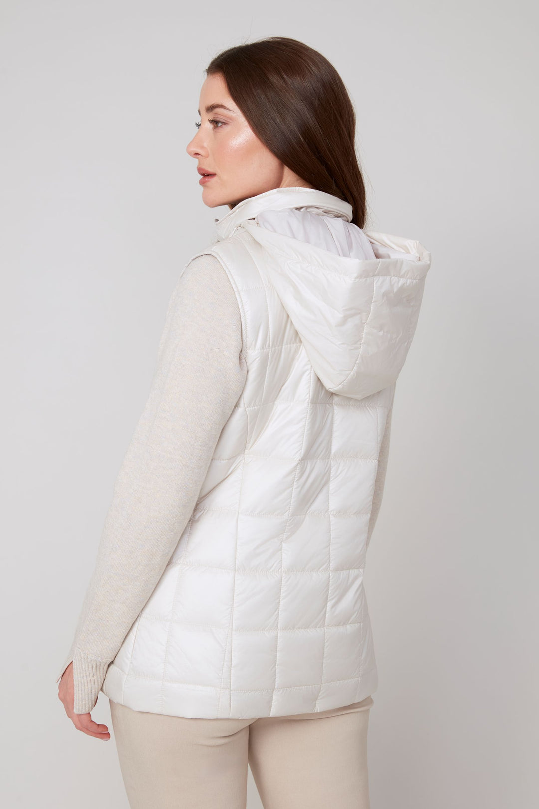 Renuar Quilted Vest R3907L-E3034-80705 Oyster