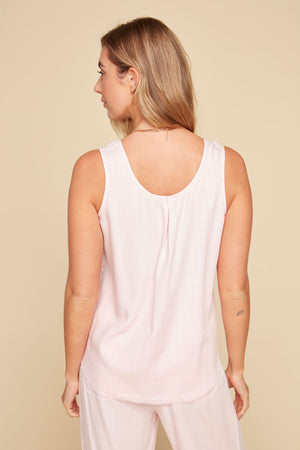 Renuar Sleeveless Woven Tank Top R5157-E2142-BALLERINA8 - Pink