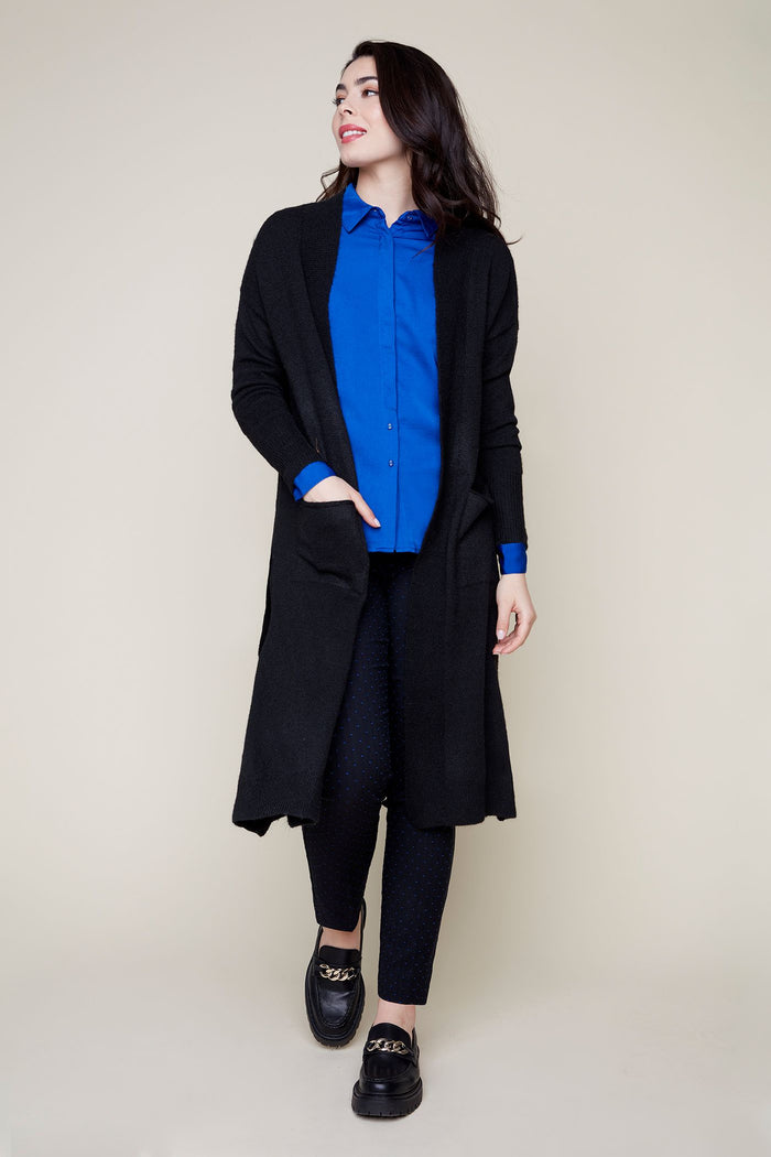 Renuar Long Cardigan Sweater R6903-4303-8302 Black