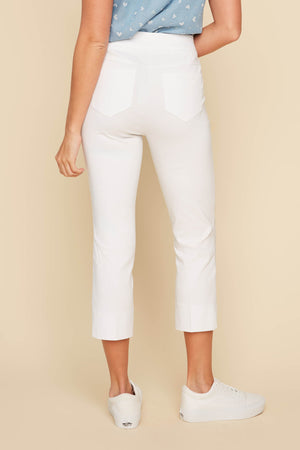 Renuar Woven Crop Pant R8100-E730-5526 White