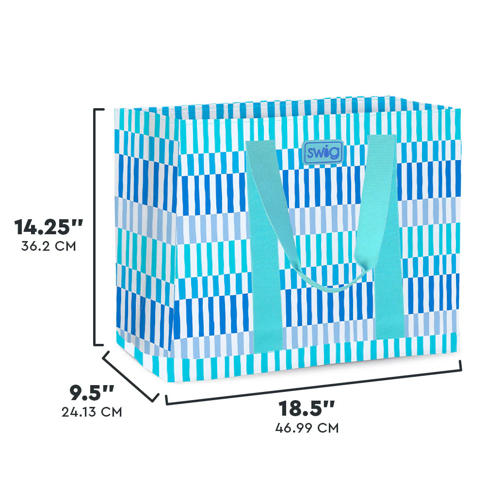 SWIG Jumbo Tote Bag - S502-JMTB-TG Glacier Stripe