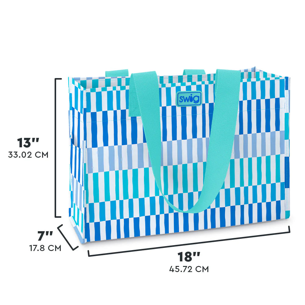 SWIG Reusable Gift Bag (Large) - S502-GBLG-TG Glacier Stripe