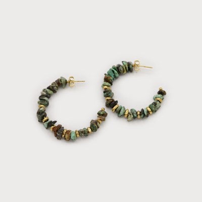 Caracol Stainless Steel Earring S-2770-GRN-G