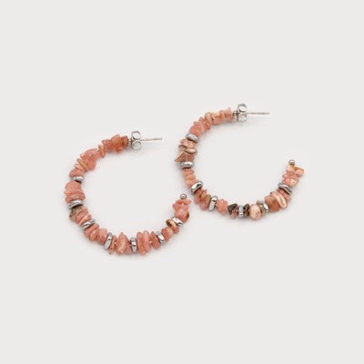 Caracol Stainless Steel Earring S-2770-PNK-S