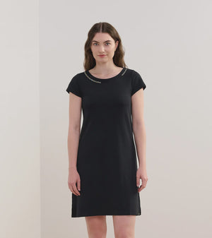Hatley Brooke Dress - S25CALI1799 - Black French Terry