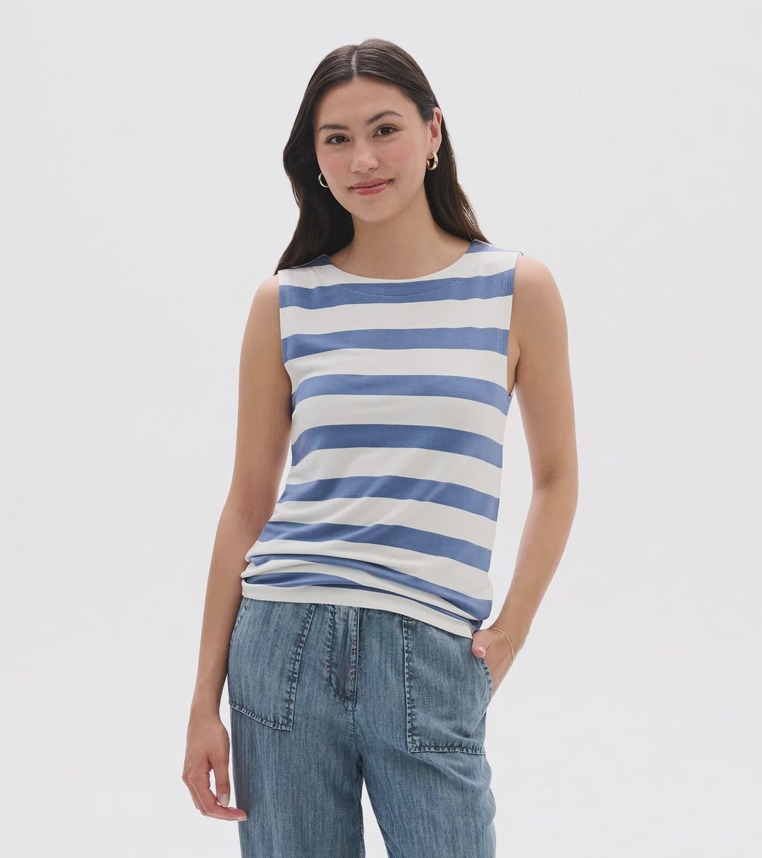 Hatley Everyday Tank - Star Sapphire Stripes - S26SWL1640 - Star Sapphire