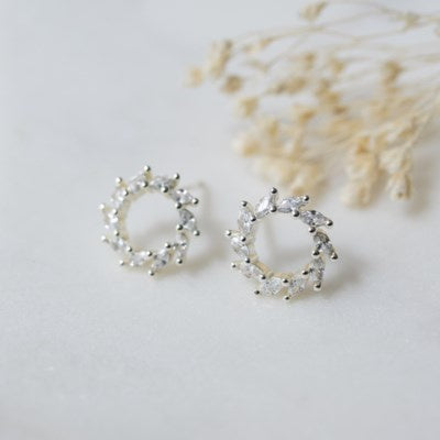 Glee Jewellery Solara Stud Earring - Silver