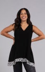 Sympli Satin Reversible Tank 9109P-ANIFLOR Animal Flora - 1 ONLY SIZE 8 - 20% OFF