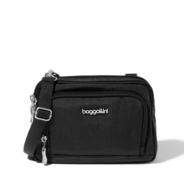 Baggallini Triple Zip w/ Front Wallet TZW729-Black