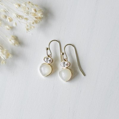 Glee Jewellery Tasia Earring - Gold/Moonstone