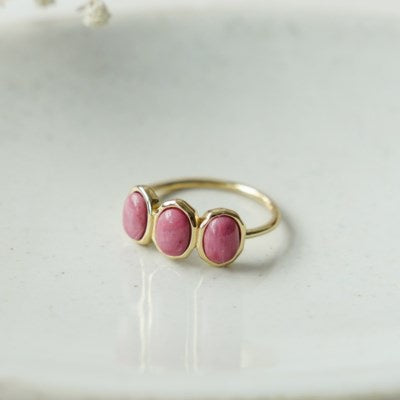 Glee Jewellery TriEssence Ring - Gold/Pink