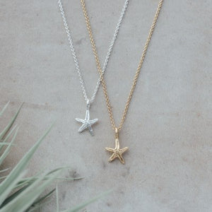 Glee Whimsical Seastar Necklace - Silver