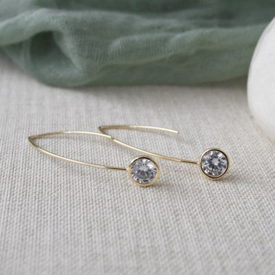 Glee Jewellery Wren Earring - Gold/Clear