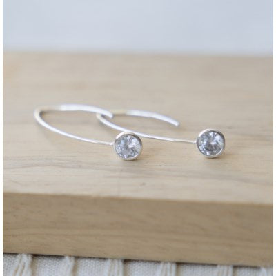 Glee Jewellery Wren Earring - Silver/Clear