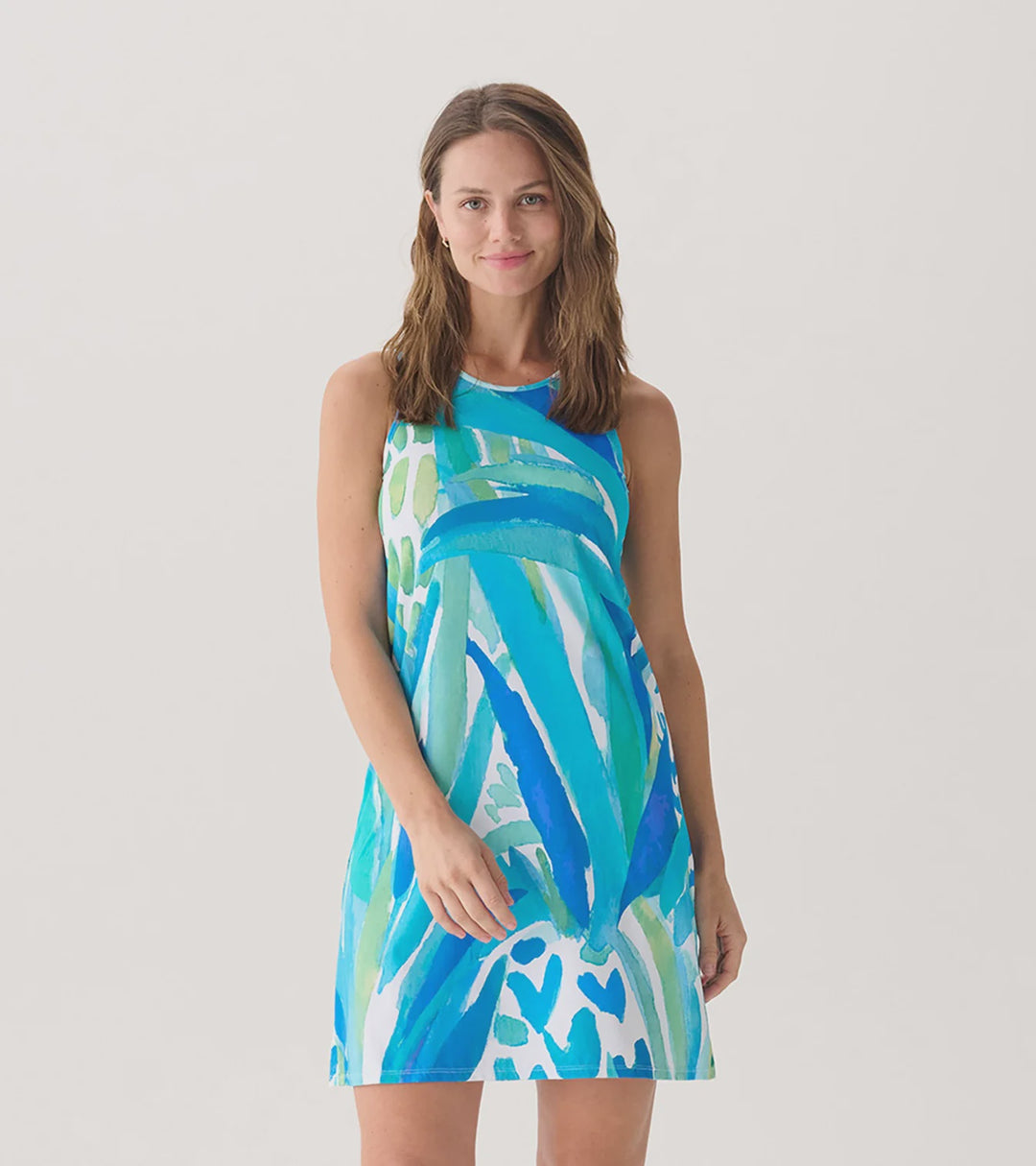 Hatley Tank Dress - Painted Pineapple - White