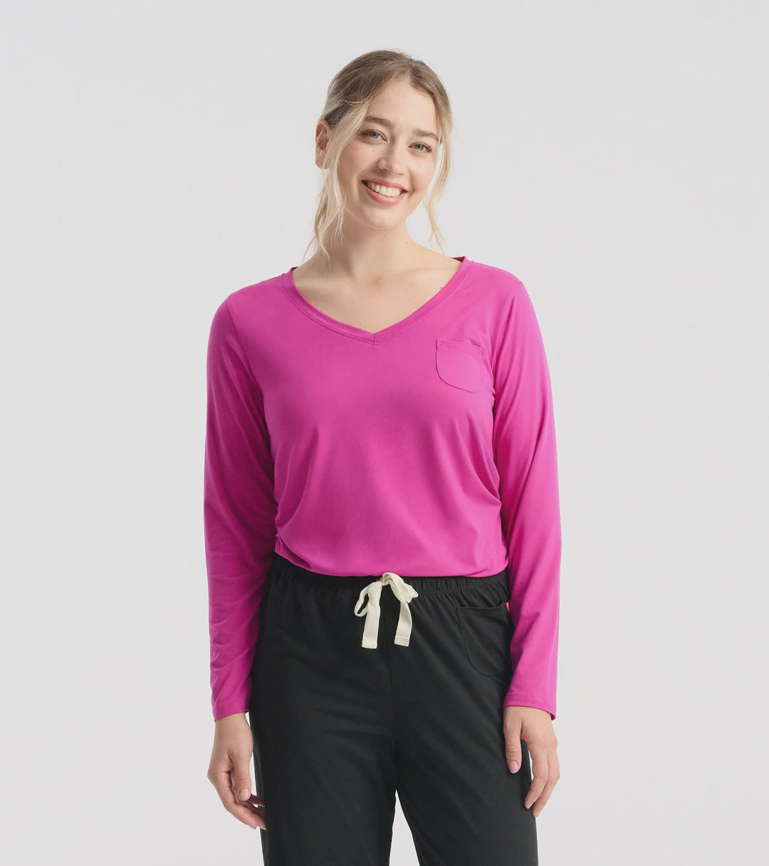 Hatley/Capelton Road Long Sleeve Lounge Shirt in a Bag - Y00RVL1809 - Rose Violet