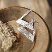 Wild Abandon by Glee Zeus Earring - Silver