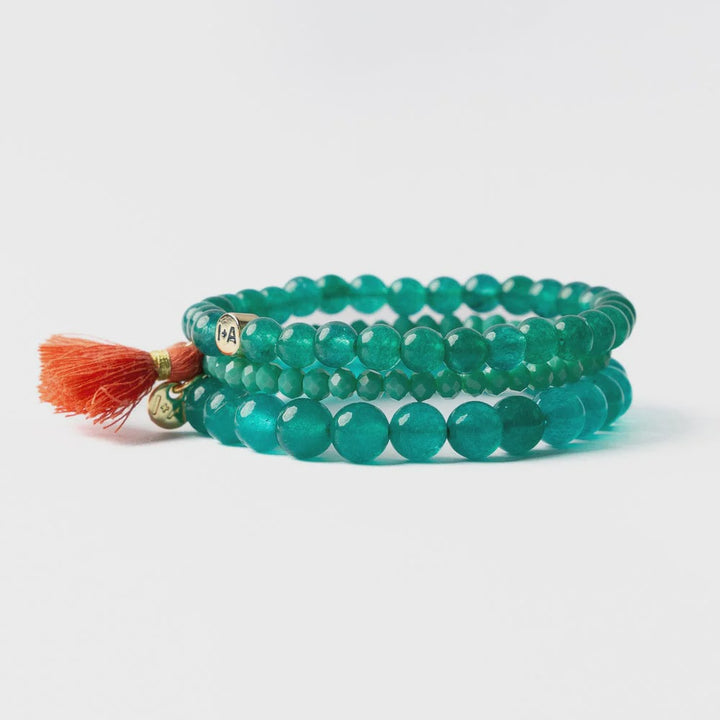 Ink + Alloy Addison Bracelets (3) - Teal Green