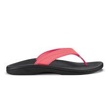 Womens Olukai Ohana Sandal 20110-7M40 Hot Pink/Black