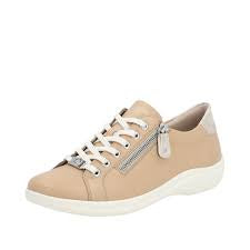 Rieker Sneaker w/ Side Zip D1E03-20 Taupe