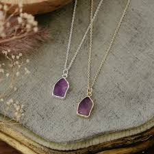 Wild Abandon by Glee Amethyst Necklace