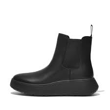 Fit Flop F-Mode Flatform Chelsea Boot FH4-090 Black Leather