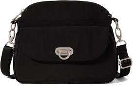 Baggallini Coastal Flip Lock Crossbody CFC960 - Black