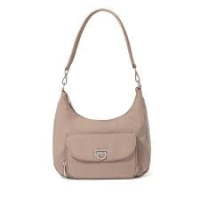 Baggallini Coastal Flip Lock Half Moon Bag CHM-972 Moonstone