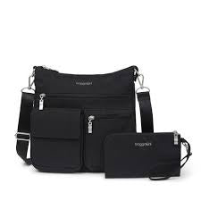 Baggallini Modern Everywhere Slim Crossbody ETB716 - Black