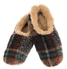 Mens Snoozies "Plaids of Bold" Slippers - Camel