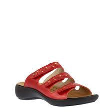 Womens Romika "Ibiza 66" Slip-On Sandal - Red