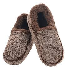 Mens Snoozies "Two Tone" Slippers - Brown