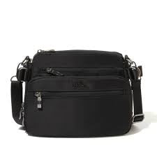 Baggallini Marais RFID Crossbody OTG917 - Black Twill