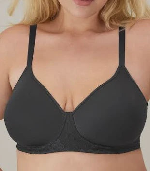 Wonderbra Wire Free Bra w/ Side and Back Smoothing E7454-BLK Black