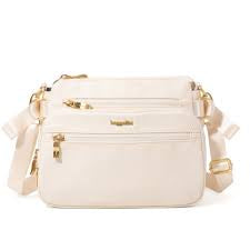 Baggallini Marias RFID Crossbody OTG917 - Coconut Twill