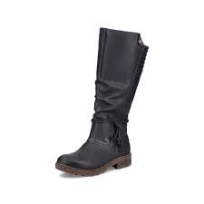 Womens Rieker High Boot Z4776-00 Black