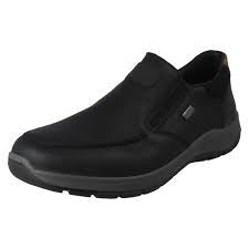 Mens Rieker Slip-On Casual Shoe 03651-00 Black